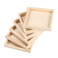 【YF】 6PCS Hexahedral Painting Tray 9/16 Blocks Pallet for Kids Storing