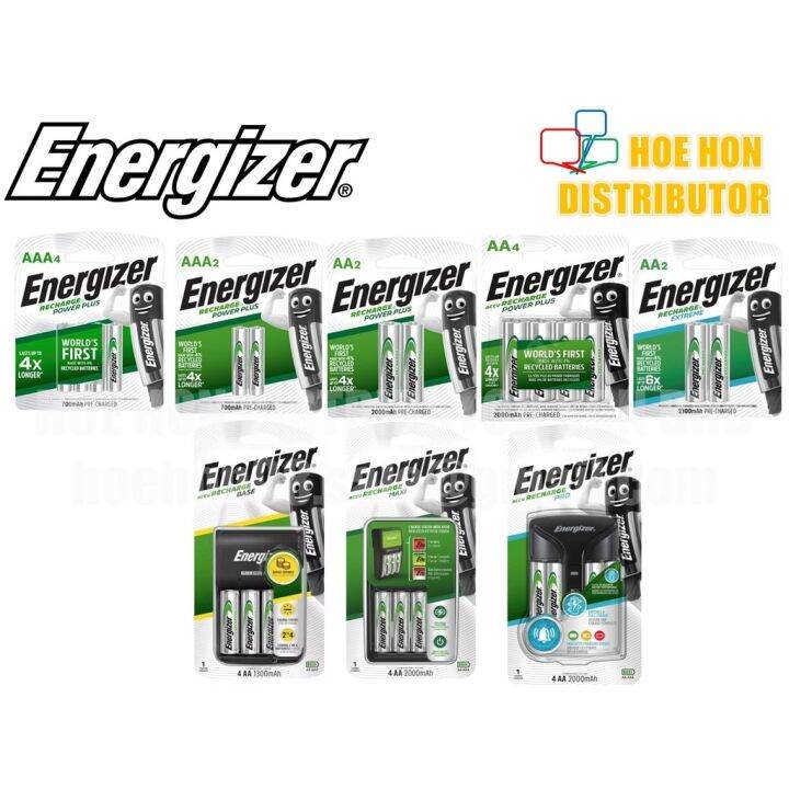 Energizer Extreme / Power Plus AA / AAA Rechargeable Battery Batteries