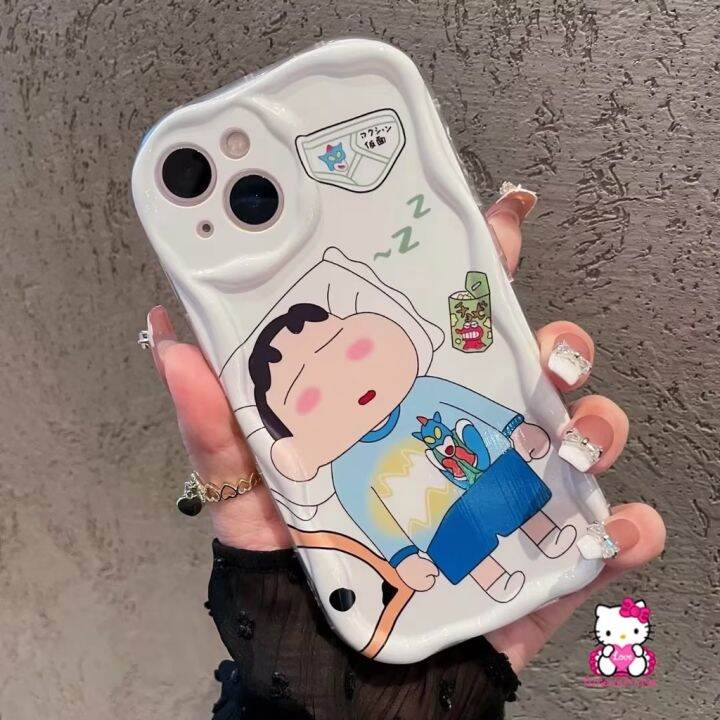 เคสโทรศัพท์มือถือ-แบบนิ่ม-ลายการ์ตูนชินจัง-3d-กันกระแทก-สําหรับ-iphone-11-13-14-12-pro-max-7-8-6s-6-plus-7plus-xr-xs-x-max-se-2023