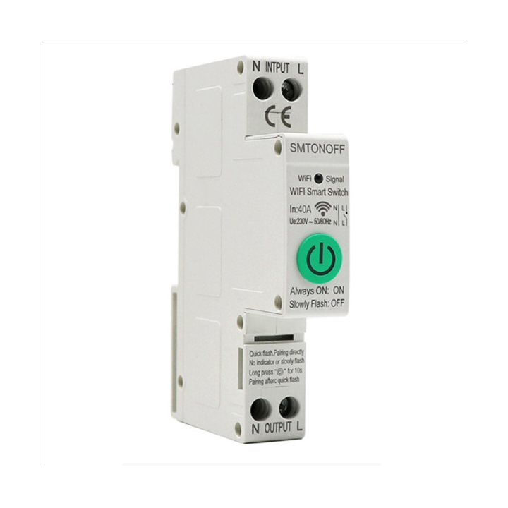 18mm40A Tuya Single Phase Din Rail WIFI Energy Meter Single Phase