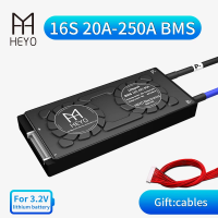 HEYO 3.2V LifePo4 16S 48V 20A 30A 40A 50A 60A 80A 100A ป้องกันแบตเตอรี่ BMS PCBA Balanced กันน้ำ E-จักรยาน