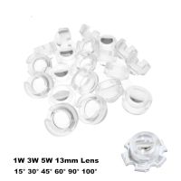 SERAGH 1W 3W หลอดไฟ DIY 15 30 45 60 90 100องศาเลนส์ LED PCB เลนส์รีเฟล็คเตอร์สำหรับ IR CCTV Mini Lens เลนส์อะคริลิคเลนส์ LED 13Mm เลนส์