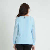 GSP BUSINESS BLOUSE COLOR DETAIL เสื้อไม่มีปก แขนยาว(SL1MSB)