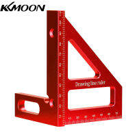 KKmoon ไม้วัดไม้บรรทัดงานไม้หลายการวัดมุมสำหรับอะลูมินัมอัลลอย45 ° 90 ° ไม้บรรทัดสามเหลี่ยมไม้บรรทัดวัดความสามารถอเนกประสงค์เครื่องมือวัดจัดวางได้หลากหลายรูปแบบสำหรับช่างวิศวกร