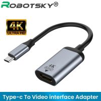 USB Type C To Mini DP VGA Gigabit RJ45 Adapter Cable 4K 60HZ USB 3.1 Type C To HDMI-compatible Converter Audio Cable For MacBook Adapters Adapters