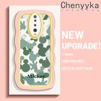 เคส Chenyyyka สำหรับ Xiaomi เคส K30 POCO X2 POCO F2 Redmi แบบเต็มหน้าจอ Mickey Head ดีไซน์ใหม่ขอบครีมลอนเคสมือถือกันกระแทกแบบใสนิ่มเคสโปร่งใสลายกล้องถ่ายรูปฝาครอบป้องกันอ่อนโยนแบบเรียบง่าย