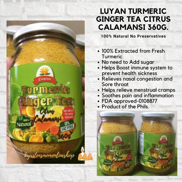 LUYAN TURMERIC GINGER TEA CITRUS CALAMANSI 360G. Lazada PH