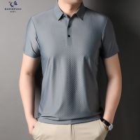 ns new mdle-aged mens seamless t- polo 23 bess fashn and comfor th lapel half-sed men