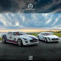 Time Micro 1:64รุ่นรถ SLS โลหะผสมหล่อ-มาร์ติน &amp; เพชรสีขาว