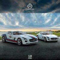 Time Micro 1:64รุ่นรถ SLS โลหะผสมหล่อ-มาร์ติน &amp; เพชรสีขาว