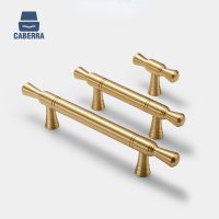 Modern Brass Drawer Knobs Cabinet Pulls Cupboard Wardrobe Handle Golden Kitchen Handles for Furniture Dresser Knob Hardware