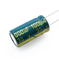 10pcs/lot Original 35V1000uf Low ESR/Impedance High Frequency 35v 1000UF Aluminum Electrolytic Capacitor Size 10*20 1000UF 20%