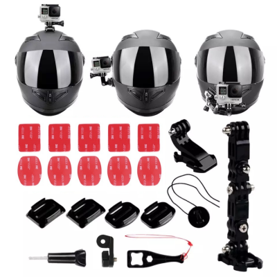 ชุดอุปกรณ์ ต่อกับหมวกกันน็อค OSMO Action / GoPro 12 11 10 9 8 7 / GoPro Max Helmet Motorcycle Adjustment Base Mount