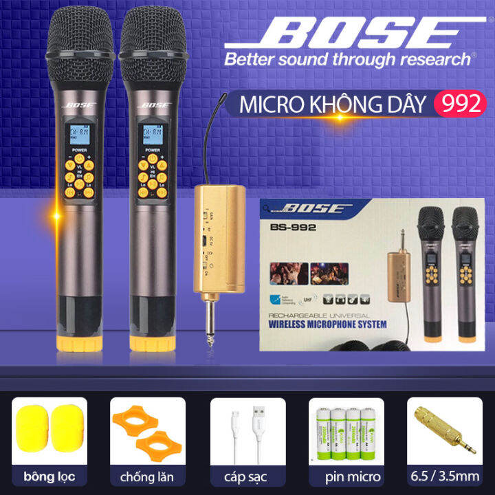Micro Đa Năng Bose BS992 ,Tích Hợp Bass Mic Treble Echo,Full Chức Năng ...