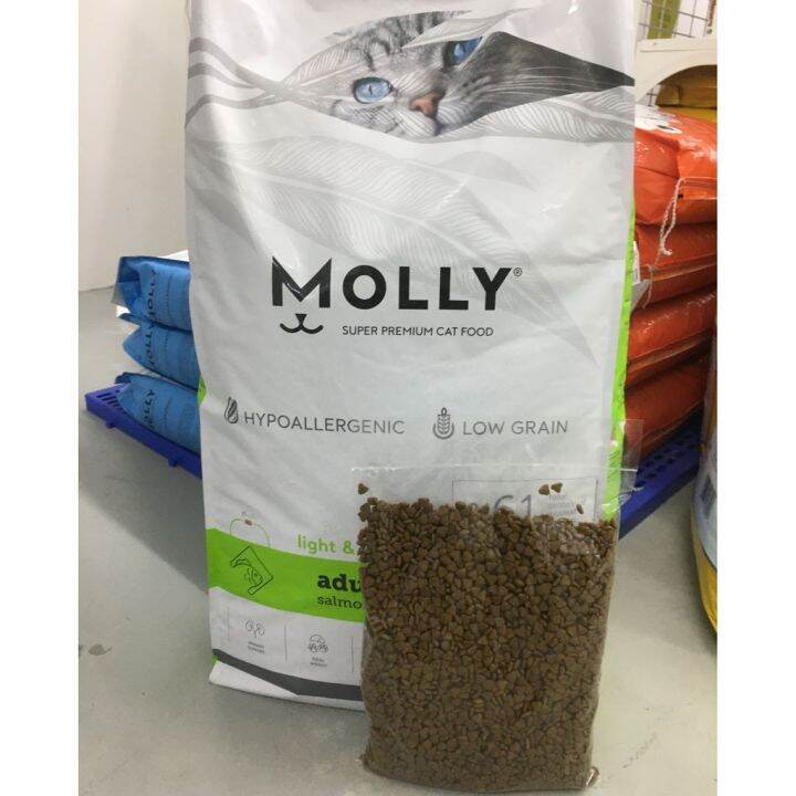 MOLLY CAT FOOD 1KG REPACK /MAKANAN KUCING REPACK UNTUK DEWASA DAN ANAK