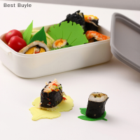 ?Best Buyle 1ชุดใบ Bento จานถ้วยอาหารกลางวันแยกซูชิข้าวลูกเสื่อตกแต่งอุปกรณ์เสริม