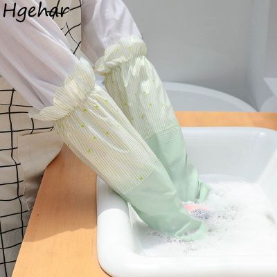 Long Gloves Household Waterproof Non-slip Thick Winter Dish Vegetable Washing Tools Anti-stab Durable Hand Protector Housework Safety Gloves