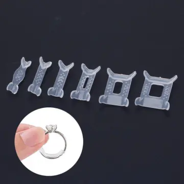 19Pcs/Sheet Ring Size Adjuster Set Invisible Ring Inner Ring Sticker Size  Adjustment Pad for Loose Rings