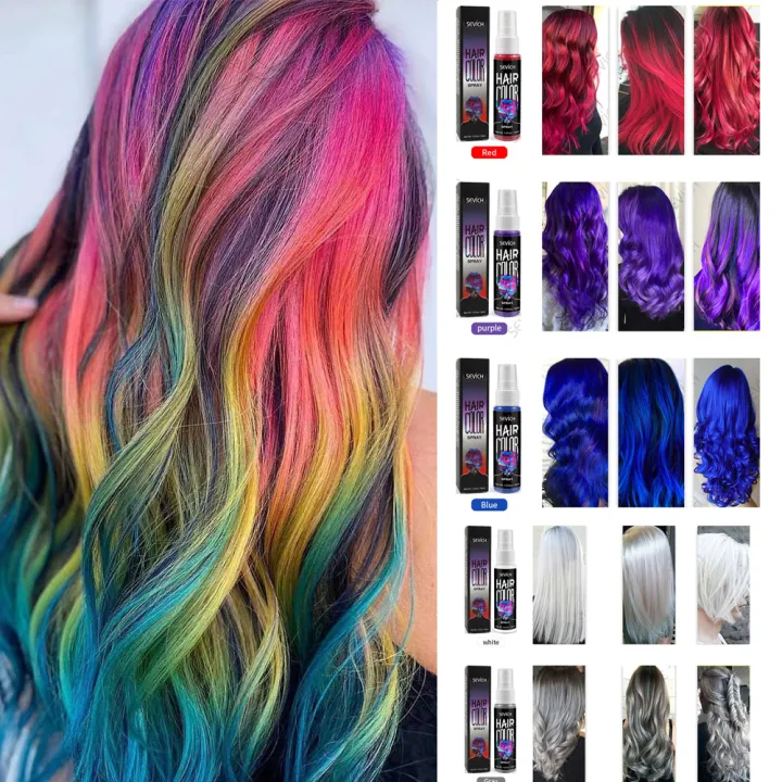 5 Color Liquid Spray Temporary Hair Dye Unisex Hair Color Dye Bright Colors  Sevich Hair Dye