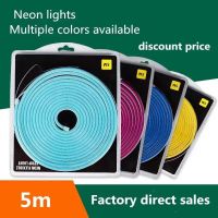 ۞♟ LED Flexible Silica Gel Neon Light Belt Suit 2835 Low-Voltage 5M 12V 6 x 12mm Car Light Refitted Car Atmosphere Light