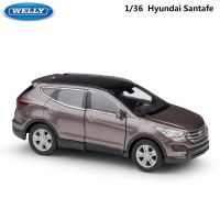 Diecast 1:36ตาชั่ง Hyundai Santasimife ของเล่นโมเดลรถดึงกลับโลหะผสมรถของเล่นโลหะสำหรับเด็กของขวัญคอลเลกชัน