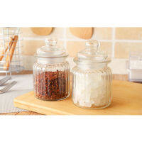 Glass Kitchen Storage Bottle Seasoning Storage Box Spices Storage JarCase Condiment Bottles Transparent Canister Kitchen Tools Organizer