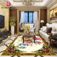 Bubble Kiss European Style Golden Yellow Flower Pattern Car Comfortable Bedroom Decor Cars Home Living Room Area Rugs