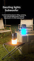 Hot 2023ใหม่ลำโพงบลูทูธไร้สาย RGB Light กลางแจ้งแบบพกพากันน้ำซับวูฟเฟอร์ขนาดเล็กบรรยากาศสำหรับของขวัญ New