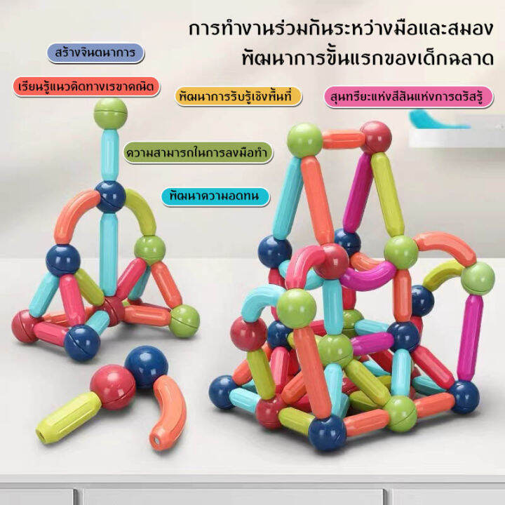 จัดส่งในกรุงเทพฯ-จัดส่งทันเวลา-goodbabysของเล่นแท่งแม่เหล็ก-จิ๊กซอว์แม่เหล็ก-ของเล่นเพื่อการศึกษา-แท่งแม่เหล็ก-ของเล่น-ของเล่นเด็ก-บล็อกตัวต่อ-และของเล่นปริศนา-บล็อคแม่เหล็กไม่แตกหัก-เหมาะสำหรับเด็ก-3