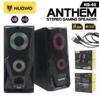 ลำโพง โน๊ตบุ๊ค/คอมพิวเตอร์ ? Nubwo NS-40 Speaker (USB+3.5mm)  รับประกันศูนย์ 1 ปี เก็บกล่อง (ส่งไว)