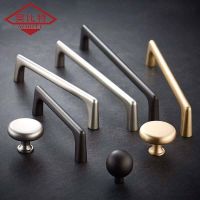 AOBITE Cabinet Handles Gray Brass Gold Cabinet Door Handles Zinc Alloy Drawer Knobs Pull Kitchen Furniture Handle Hardware Door Hardware Locks