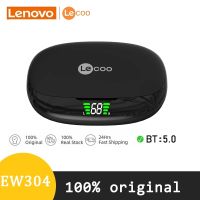 Lenovo Lecoo EW304บลูทูธ5. 0หูฟังไร้สายเล่นกีฬา,หูฟังลดเสียงรบกวนสัมผัสชุดหูฟังพร้อมไมโครโฟนกันน้ำ