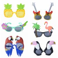 【LZ】 Funny Glasses Hawaii Tropical Party Pineapple Bird Guitar Sunglasses Wedding Birthday Novelty Costume Party Photo Props Supplies