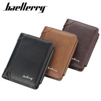 Fashion PU Leather Mens Wallet 2023 New Multi-card Tri-fold Zipper Coin Purse Luxury Brand Short Wallet Men Thin Card Holder