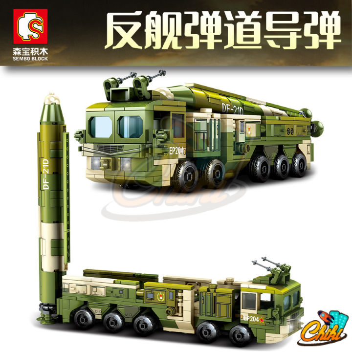 ตัวต่อ-sembo-block-รถทหาร-df21d-anti-ship-ballistic-missile-sd105596-จำนวน-406-ชิ้น