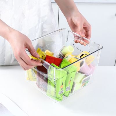 [COD] Storage Snack Transparent Sundries Organizer With Handle Household Supplies Plastic