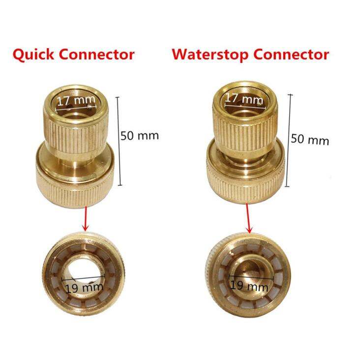 ทองเหลือง3-4-ท่อเชื่อมต่อที่รวดเร็ว-waterstop-ด่วน-compling-19มิลลิเมตรการเชื่อมต่อท่ออะแดปเตอร์ก๊อกน้ำล้างรถอุปกรณ์ท่อน้ำ