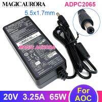 ADPC2065ใหม่65W ที่ชาร์จ20V 3.25อะแดปเตอร์สำหรับ AOC AG322FCX U2879VF 315LM00019 E2272PWUT 280LM00004 /Bs แหล่งจ่ายไฟ SGS-131063-EA