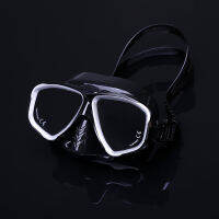 Children Large Frame Scuba Snorkeling Goggles Anti-Fog Swimming Glasses Diving with Half Face Nose Clip