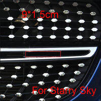 Small Grille Emblem Mounting Base with Letters Logo for Benz AMG GT C E Starry Sky Car Styling Front Bars Decoration