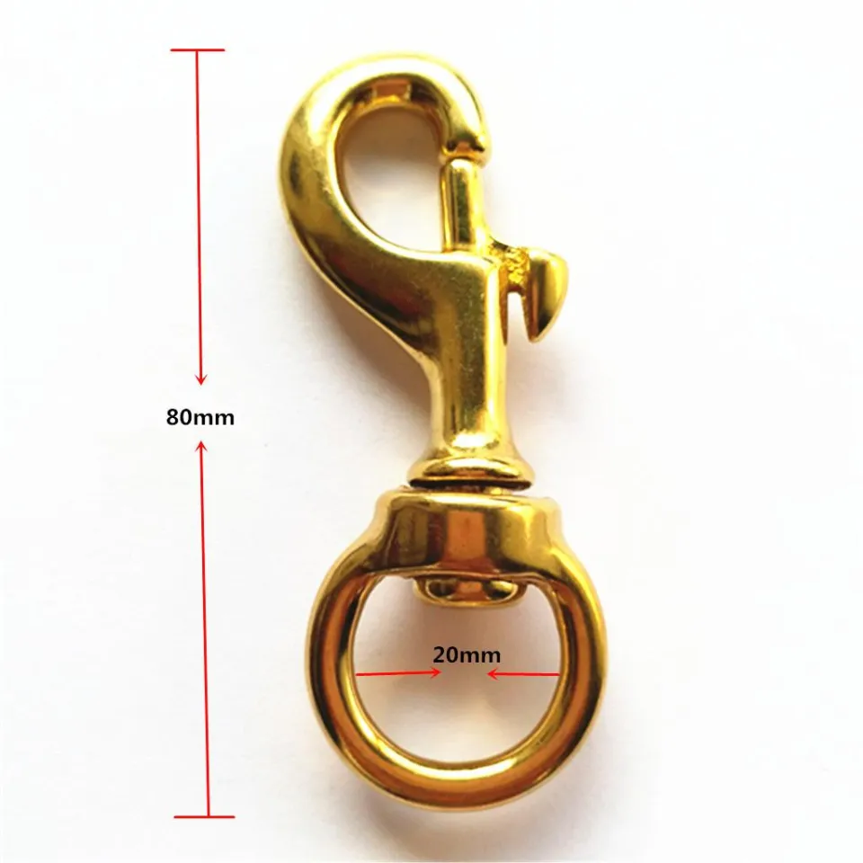 Swivel-Snap Regular 20mm Round Solid Brass