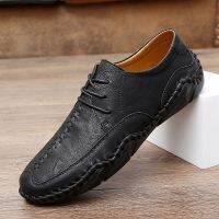 Mens Oxford Shoes genuine Leather handmade sewing Classic Business Shoes for Man outdoor men sneakers big size 48