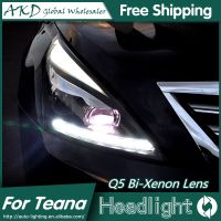 ❍✖ AKD Car Styling for Nissan Teana LED Headlights 2008-2012 Altima LED Headlight LED DRL Bi Xenon Lens High Low Beam Parking