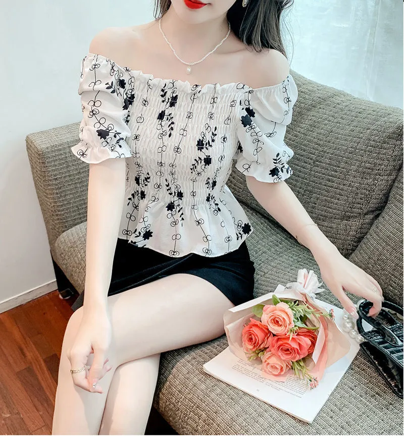 Aki20 Blouse for Women 2023 Korean Style New Design 2023 Summer