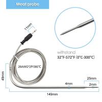 Inkbird Food-Grade Meat Cooking Grilling Stainless Steel Probe Only for Wireless Home Use RF Thermomet IRF-2S Meat Probe