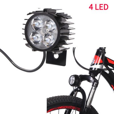 สกู๊ตเตอร์ไฟฟ้าไฟ LED ไฟหน้า12W สกู๊ตเตอร์ไฟฟ้าไฟหน้าอลูมิเนียมกันน้ำไฟหน้าฮอร์นสำหรับ Bike