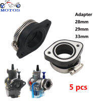 YC MOTOS 5Pcs คาบูเรเตอร์มอเตอร์ไซค์ข้อต่อซิลิโคน RC ทางเข้าการนำเข้าท่อพอดี PWK21 24 26 28 30 32 34 PE28/30 TM32/34