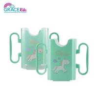 Gracekids กล่องกันบีบนม ปรับขนาดได้ มีที่จับสะดวก ช่วยฝึกให้ถือกล่องนม ที่กันบีบกล่องนม ที่จับกล่องนม หัดดื่มนม