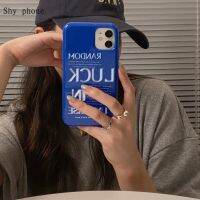 Klein Blue เคสโทรศัพท์มือถือ,เคสนิ่มสำหรับ Iphone 1312 Pro Max ตัวหนังสือภาษาอังกฤษไซส์11
