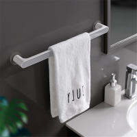 Punch-free Towel Rack Suction Cup Bathroom Storage Shelf Simple Wall-mounted Towel Rail Multifunctional Bathroom Accessories